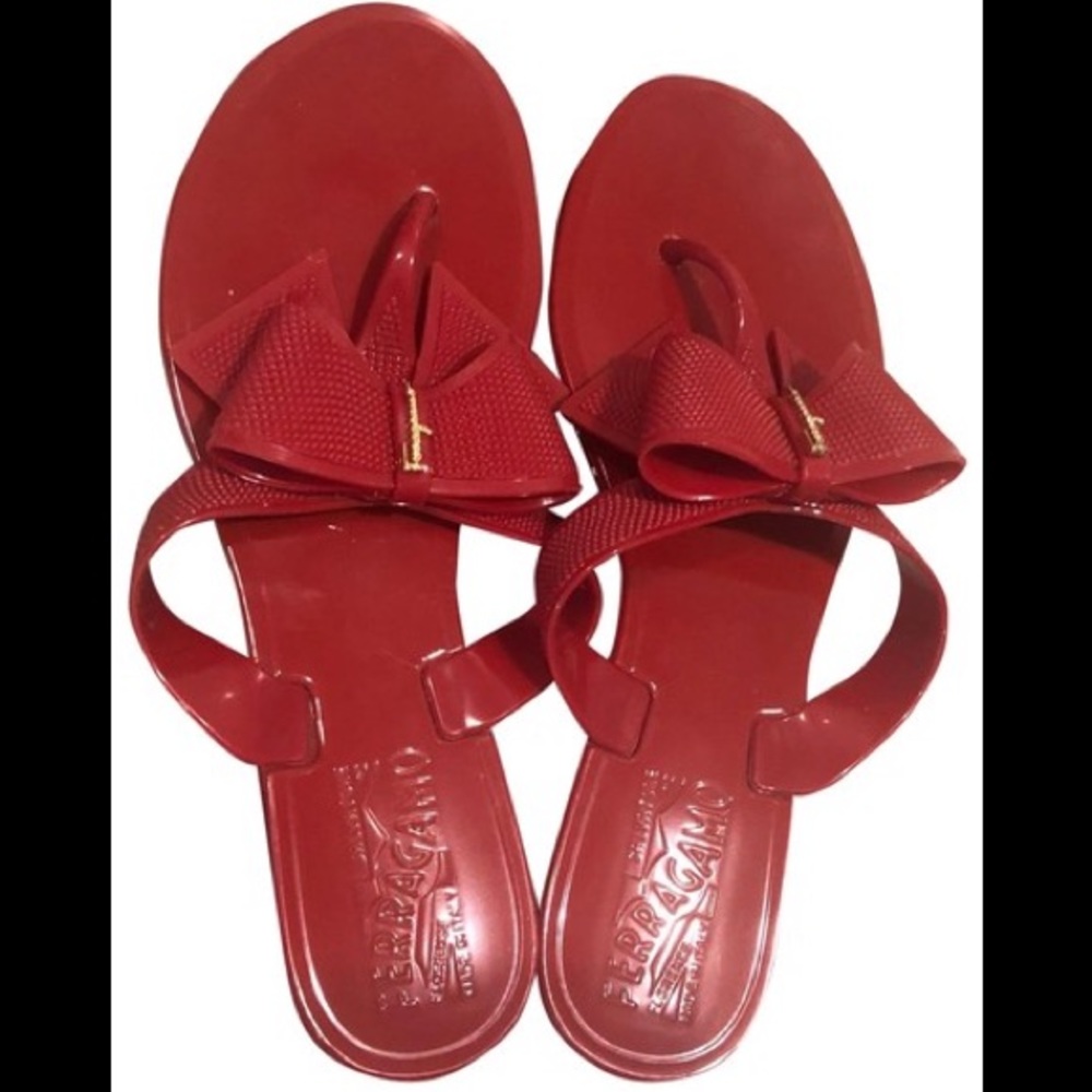 Ferragamo Bow Slides